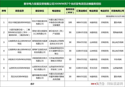 鑫泰綠能、易事特與陽(yáng)光智維擬中標(biāo)新華電力300MW光伏運(yùn)維及大數(shù)據(jù)服務(wù)項(xiàng)目